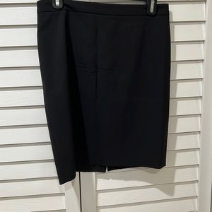 JCREW Italian wool black pencil skirt 4P